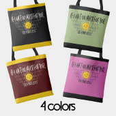 Tote Bag Femme confiante verte Joyeux soleil