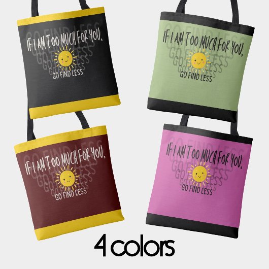 Tote Bag Femme confiante verte Joyeux soleil