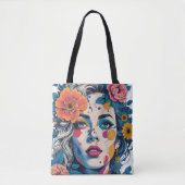 Tote Bag femme dans l'art (Devant)