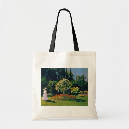 Tote Bag Femme dans un jardin, Monet (Devant)