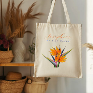 Tote Bag Femme de chambre Orange Bird of paradise