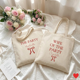 Tote Bag Femme de la fête Bachelorette Arc Rouge