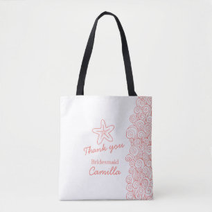 Tote Bag Femme de mariée de plage customisée pour fourre-to