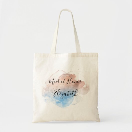 Tote Bag Femme d'honneur Maid of Honor Don Pink Blue Elegan (Devant)