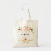 Tote Bag Femme d'honneur rose pâle personnalisée (Devant)