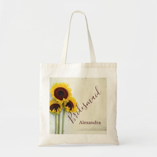 Tote Bag Femme d'information Russe Fleur de tournesol (Devant)