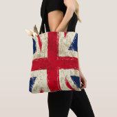 Tote bag femme. Drapeau Anglais (De près)