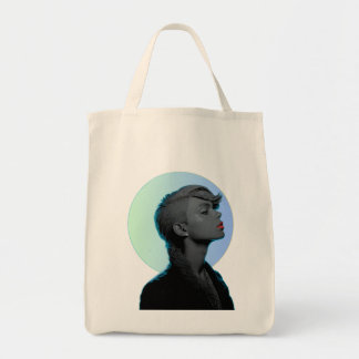 Tote Bag Femme élégante en portrait monochromatique