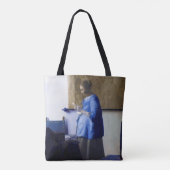 Tote Bag Femme en bleu, Johannes Vermeer (Dos)