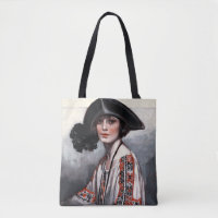 Femme en blouse brodée