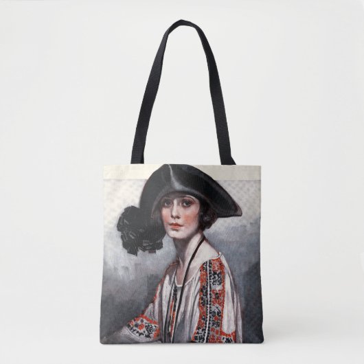 Tote Bag Femme en blouse brodée (Devant)