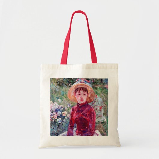 Tote Bag Femme en rouge, Berthe Morisot (Devant)