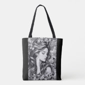 Tote Bag Femme endormie (Dos)