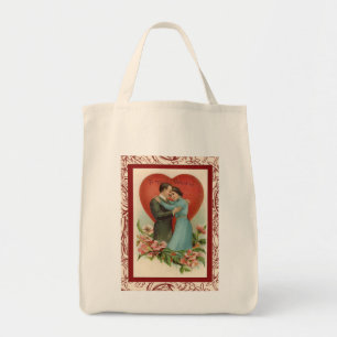 Tote Bag Femme et homme romantiques dans un cœur de la Sain