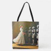 Tote Bag Femme et robots (Devant)