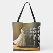 Tote Bag Femme et robots (Dos)
