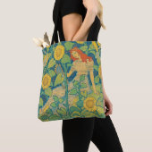 Tote Bag Femme-fille de fleurs dans le jardin de tournesol (De près)