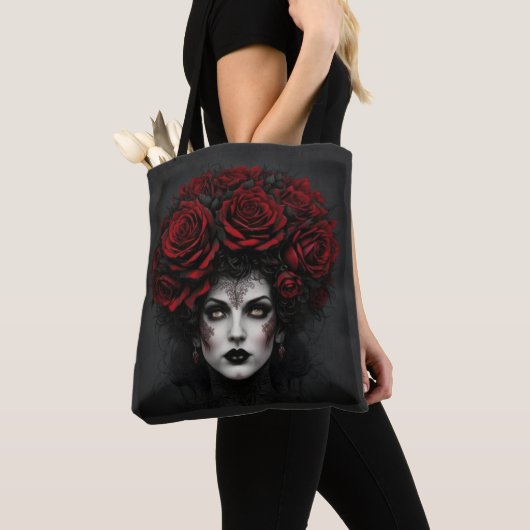 Tote Bag Femme gothique (De près)