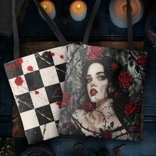 Tote Bag Femme gothique dans les épines et les roses