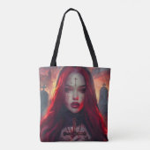 Tote Bag Femme gothique Red Haired (Dos)