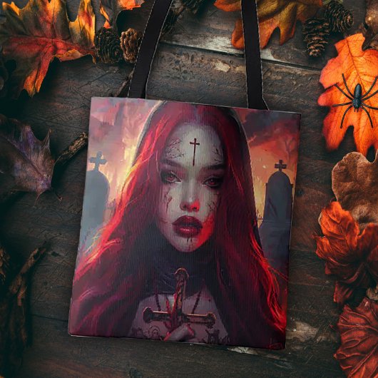 Tote Bag Femme gothique Red Haired