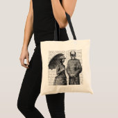 Tote Bag Femme hurlante et crâne (Devant (produit))