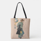 Tote Bag Femme japonaise Kimono : Ukiyo-e Woodblock Imprime (Dos)