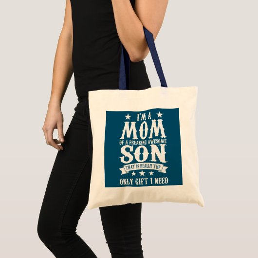Tote Bag Femme Je suis la mère d'une super mère fainéante (Devant (produit))