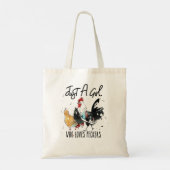 Tote Bag Femme Juste Une Fille Qui Aime Les Peckers Drôle P (Dos)