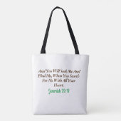 Tote Bag Femme Lecture Bible Verset Blanc (Dos)