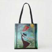 Tote Bag Femme lunatique relâchant les coeurs (Devant)