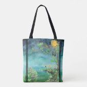 Tote Bag Femme lunatique relâchant les coeurs (Dos)