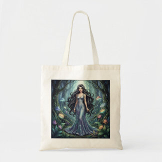 Tote Bag Femme majestueuse avec une robe argentée