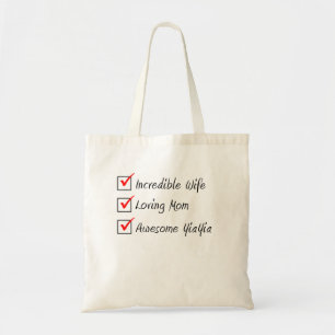Tote Bag Femme Maman Yia Yia Femme grecque