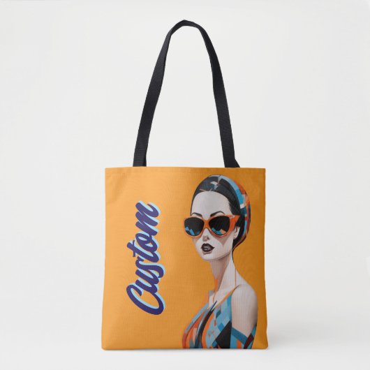 Tote Bag Femme moderne chic, élégance géométrique (Devant)
