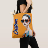 Tote Bag Femme moderne chic, élégance géométrique (De près)