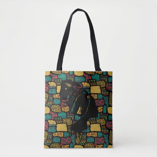 Tote Bag Femme noire africaine (Devant)