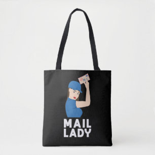 Tote Bag Femme Postal Worker Mail Lady Strong Femmes