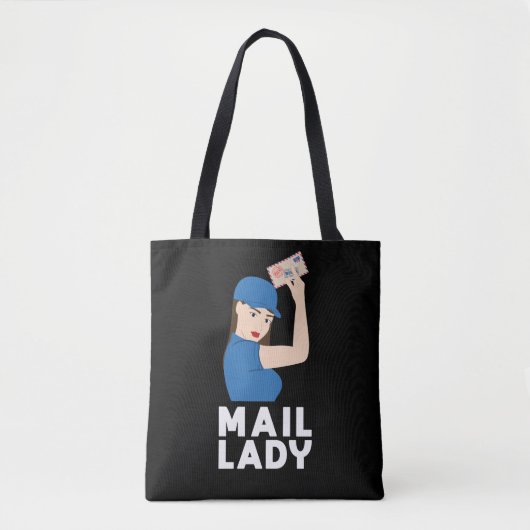 Tote Bag Femme Postal Worker Mail Lady Strong Femmes (Devant)