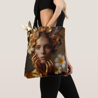 Tote Bag Femme Préraphaélite Dorée 3