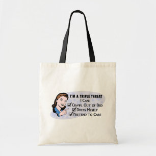 Tote Bag Femme sarcastique des rétros années 50 drôles :