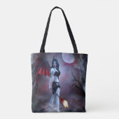 Tote Bag Femme vampire démon (Dos)