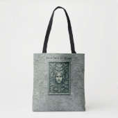 Tote Bag Femme verte - Pierre (Devant)