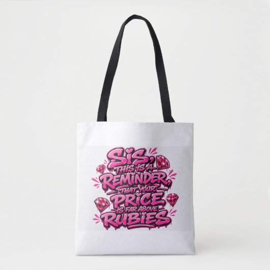 Tote Bag Femme vertueuse (Devant)