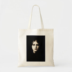 Tote Bag femme victorienne hantant, regard, crue