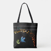 Tote Bag Femmes dans un pré jouant du violon (Dos)