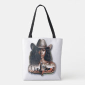 Tote Bag Femmes de couleur et musique de Nashville (Dos)