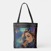 Tote Bag Femmes fantastiques avec roses (Dos)