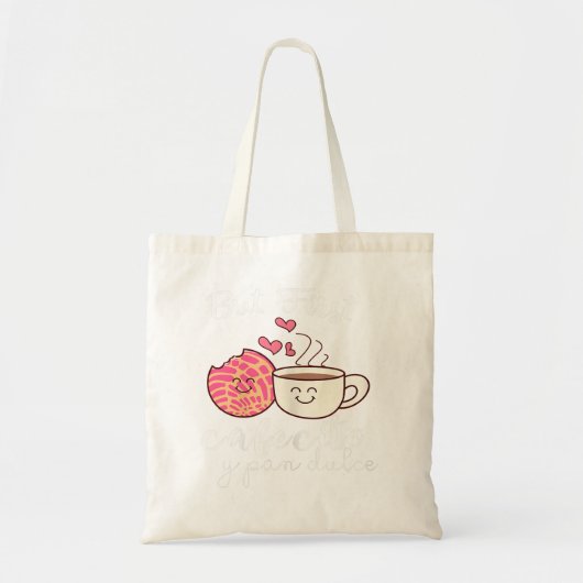 Tote Bag Femmes Latina Mom Cute Spanish Coffee et Conchas (Devant)