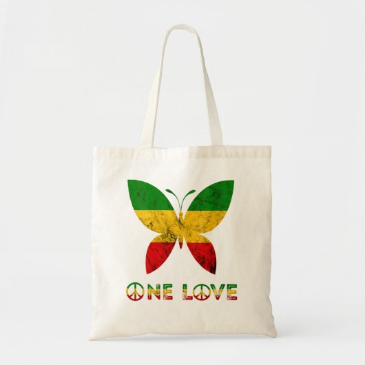 Tote Bag FEMMES Rasta Reggae Papillon Hippie Insectes Bug O (Devant)